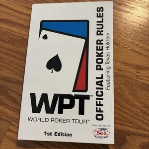 WPT WORLD POKER TOUR (OFFICIAL POKER RULES FEATURING TEXAS HOLD'EM, 1ST Edition - Picture 1 of 3