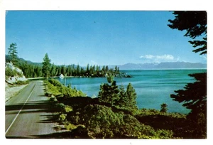 Postal de Shoreline Highway Lake Tahoe Nevada NV - Imagen 1 de 2