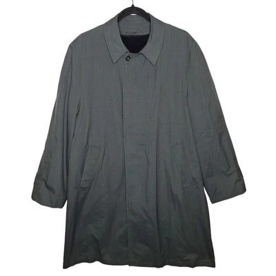 Abrigo de coche Penneys Towncraft Penn-Prest vintage trinchera para hombre 40R forrado a cuadros Dapper Foto 1 de 4