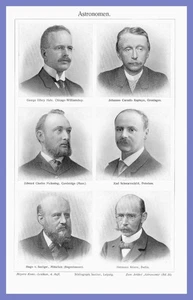 1909: Astronomen. 1 Bildtafel +Text von 1909 - Bild 1 von 1