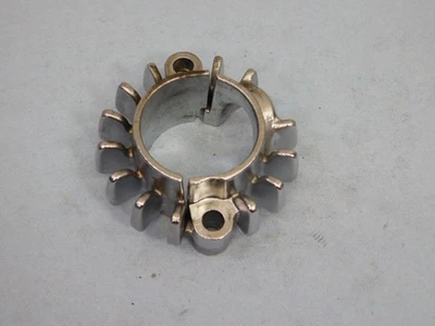 2018 Triumph Bonneville T120 left side Exhaust Pipe Finned Flange Collars - Image 1 of 4