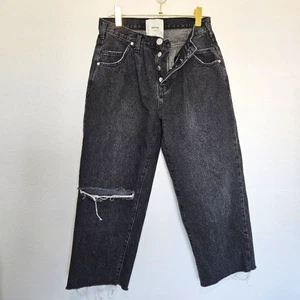 Un cucchiaino | Jeans Smiths denim a botte gamba larga lavato nero, donna 26 - Foto 1 di 7