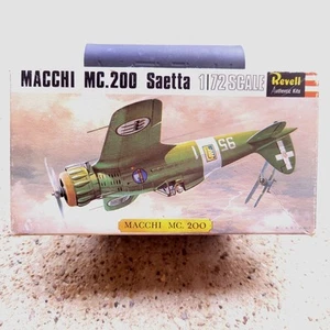 1966 Revell Italiano Macchi MC 200 Saetta 1/72 Aereo H-657 Kit Vintage Inghilterra - Foto 1 di 10
