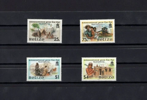 Belize 878-81 Homeless VF MNH Complete Set A1c Cover