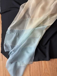 Ann Taylor Pastels Silk Scarf 66 x 17 Shear - Picture 1 of 8