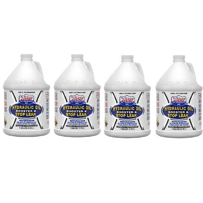 Lucas Oil Set of 4 Hydraulic Pressure Oil Booster & Stop Leak 1 Gallon Bottles - Изображение 1 из 4