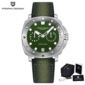 PAGANI DESIGN Herrenuhren New Diver Automatische Mechanische Uhr Saphir Edelstah - Bild 1 von 16