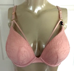 Victoria's Secret Bra Very Sexy Sz. 32DD Strappy Pink Dollhouse Push Up NWT - Picture 1 of 8