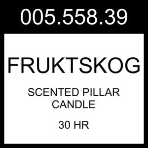 IKEA FRUKTSKOG Scented Pillar Candle 3 Pack 005.558.39 - Picture 1 of 1