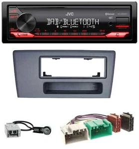 JVC Bluetooth USB DAB MP3 Autoradio für Volvo S60 S70 C70 V70 00-03 dunkelgrau - Bild 1 von 8