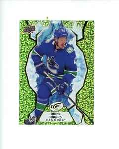 2021-22 Upper Deck UD Ice Green Parallel #46 Quinn Hughes - Picture 1 of 1