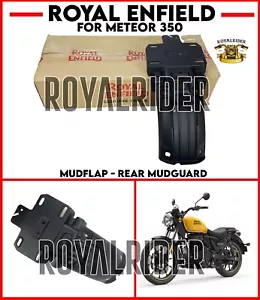 Fits Royal Enfield MUDFLAP - REAR MUDGUARD For Meteor 350 - Picture 1 of 12