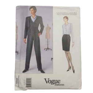 Vogue Diseñador Americano Patrón 1998 Geoffrey Beene Talla-12-14-16 - Imagen 1 de 6