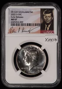 2022-D 50c Kennedy Half Dollar - NGC MS 67 - SKU-X4410 - Picture 1 of 6