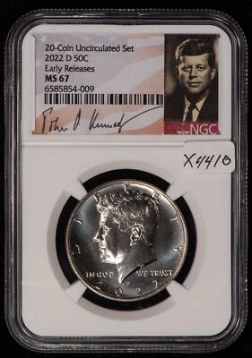 2022-D 50c Kennedy Half Dollar - NGC MS 67 - SKU-X4410 - Image 1 of 4