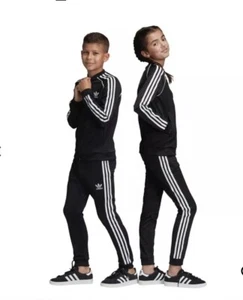 Adidas Originals Boys Kids Black Superstar Track Pants Size XL New With Tags - Picture 1 of 9