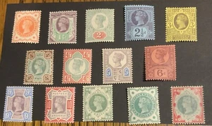 GB 1887, Queen Victoria SG197 -214, Jubilee Set -14 Lightly Mounted/MVLH - Picture 1 of 5