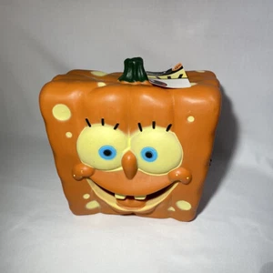SpongeBob Square Pants HALLOWEEN Pumpkin Blow Mold Light Up 2010 New With Tags - Picture 1 of 12