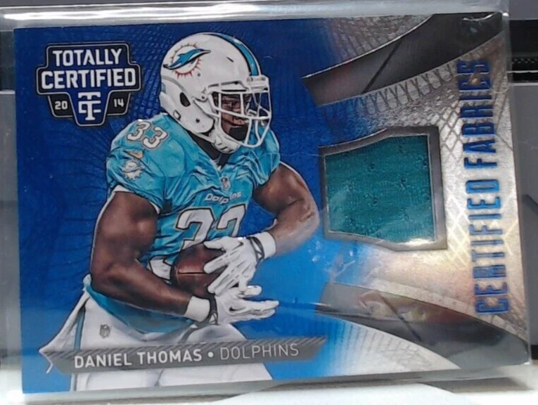 2014 PANINI TOTALLY CERTIFIED DANIEL THOMAS JERSEY /50 #CF-DT DOLPHINS MSK - Image 1 of 2