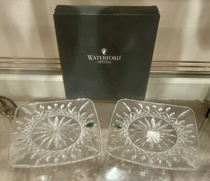 NEW set Of Two Waterford Lismore 8" Square Plates with Box!!! - Picture 1 of 6