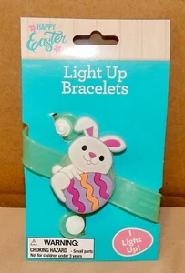 LED Light Up Bracelet Bunny Green On Off Button NIB Age 3 & UP 261P - Picture 1 of 4
