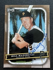 BILL MAZEROSKI ~ 2005 Upper Deck Classics Hand Signed Autograph Pirates *SHARP* - Picture 1 of 4