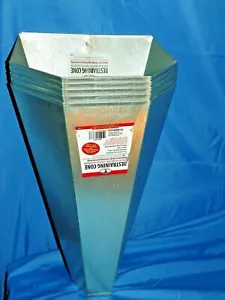 Little Giant RC2 Galvanized Steel Medium Poultry Restraining Cone (5 Pack) PCS. - Foto 1 di 9
