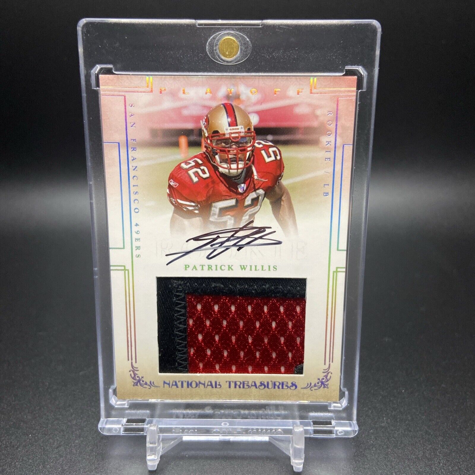 2007 National Treasures PATRICK WILLIS Rookie RC Patch Auto /99 RPA
