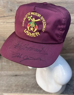 Gorra DALE JARRETT & CALE YARBOROUGH de Colección Charlotte Speedway Usher AUTOGRAFIADA Foto 1 de 4
