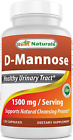 D-Mannose Capsules - Urinary Tract Cleanse Supplement 1500Mg/Serving - 120 Count