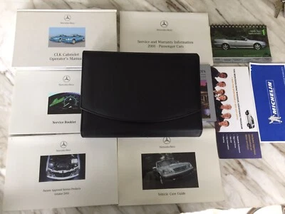 Mercedes Benz CLK320 CLK430 2001 descapotable conjunto manual del propietario estuche incluido OEM🟠 Foto 1 de 4