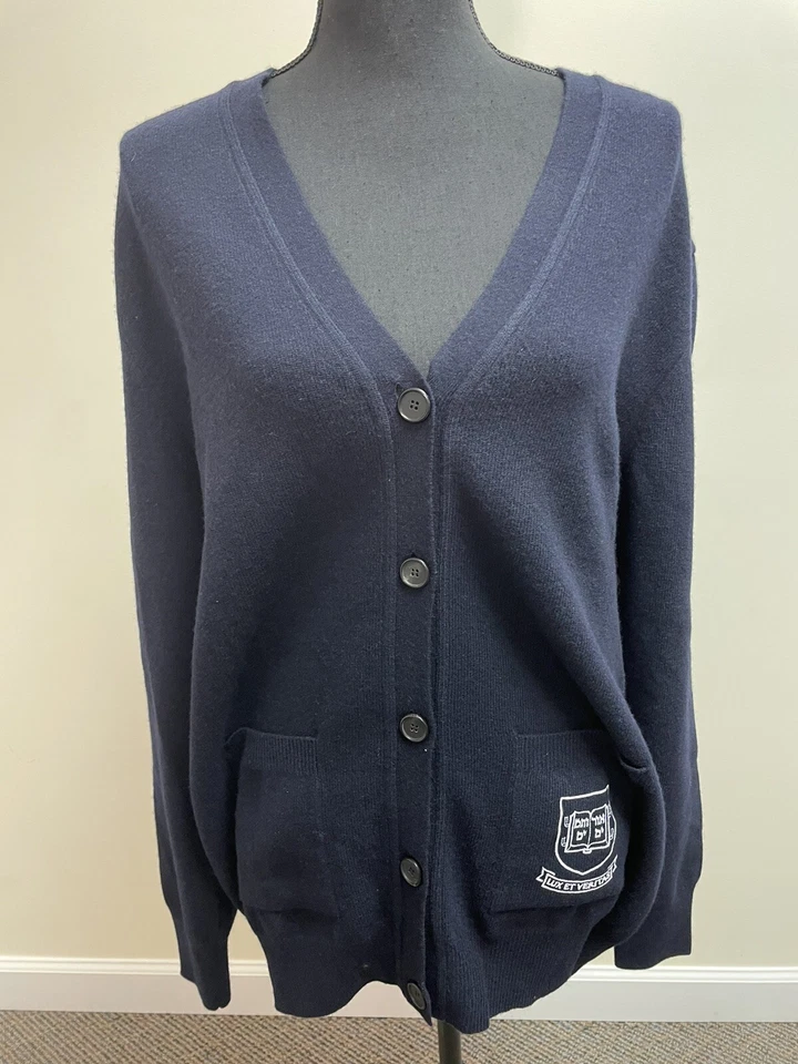 Cárdigan para mujer Calvin Klein azul blanco Yale Foto 1 de 4