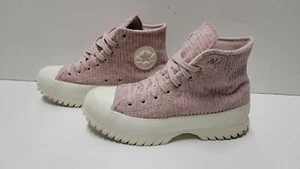 Converse Chuck Taylor All Star Lugged 2.0 Velour Chunky Platform Women's Size 10 - Picture 1 of 8