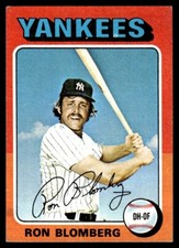 1975 Topps Minis Ron Blomberg New York Yankees #68