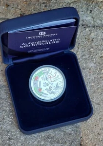 5€ Lituania Lituanie Lithuania 2022 "Zuikis Puikis" silver Proof Colored - Imagen 1 de 3
