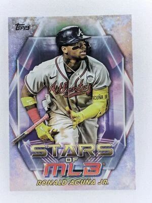 2023 Topps #SMLB-3 Ronald Acuña Jr. Stars of MLB Atlanta Braves Card - Image 1 of 2