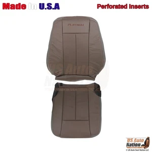 2015-2017 Fits Ford Expedition Platinum Leather Driver Seat Covers Mesa Brown - Picture 1 of 15