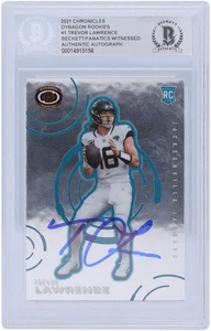 Trevor Lawrence Jaguars Signed 2021 Panini Chronicles Dynagon #D-1 BAS Rookie - Picture 1 of 3