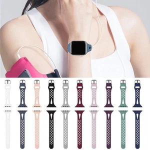 Bracelet de Montre Sport en Silicone Doux Compatible Apple Watch 38-45mm - Zdjęcie 1 z 39