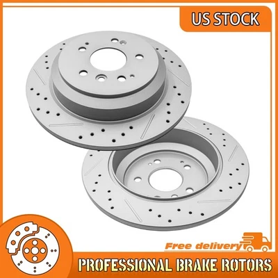 Rotores de freno traseros perforados para Honda Pilot Ridgeline Passport 2016 2017 2018-2025 Foto 1 de 4
