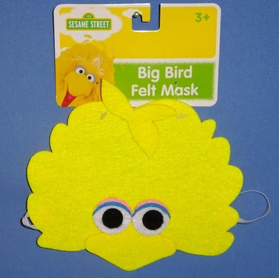 Disfraz de Plaza Sésamo Máscara de Fieltro - Juego de Vestir para Niños - GRAN PÁJARO MUPPET - NUEVO Foto 1 de 3