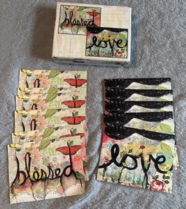 LANG Love Boxed Note Cards Art By Kelly Rae Roberts 2 Designs 12 Cards Total - Picture 1 of 15