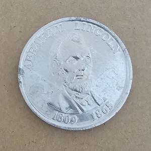 Ficha conmemorativa "como moneda" Abraham Lincoln 1809-1865  - Imagen 1 de 4