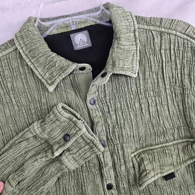 18 East Brunswick Fishing Shirt Large Bark Double Weave Cotton Green - Image 1 of 4