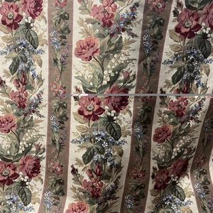 Tela de lino rosa Waverly Carolina vintage 54” 11 + yardas - Imagen 1 de 11