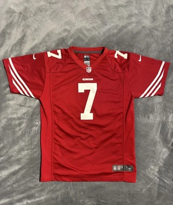 Colin Kaepernick #7 旧金山 49 人队红色耐克足球球衣 XL 码 XLarge — 第 1/4 张图片