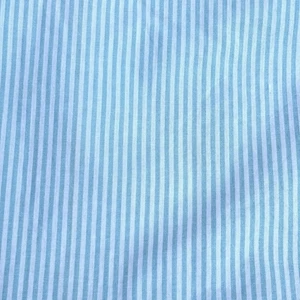 Striped Fabric Light Blue and White Cotton 3 yard x 58 inch Natural Fiber - Picture 1 of 7