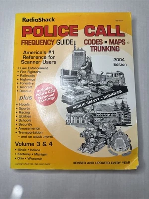 RadioShack Police Call Frequency Guide 2004 Edition Volume 3 And 4with Cd - Image 1 of 4