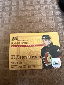 1995-96 Donruss Leaf NHL Hockey Card Studio Rookies Auto Radek Bonk 20 - Picture 1 of 2