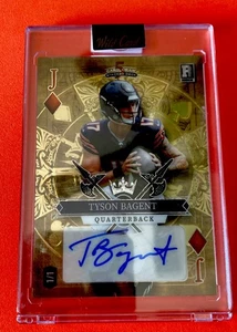 2023 Wild Card 5 Card Draw Stacked Deck Jack of Diamond Tyson Bagent Auto 1/1 RC - Picture 1 of 2